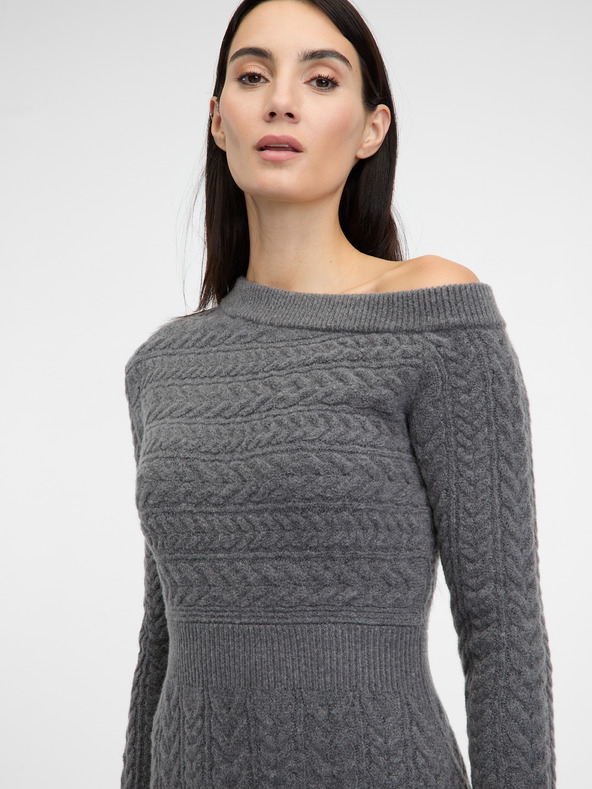 Orsay Siva ženska midi obleka ORSAY