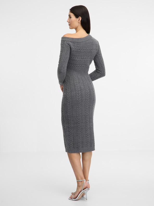 Orsay Siva ženska midi obleka ORSAY