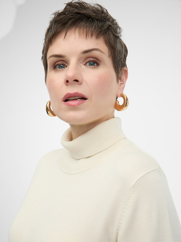 Orsay Krem ženska obleka ORSAY