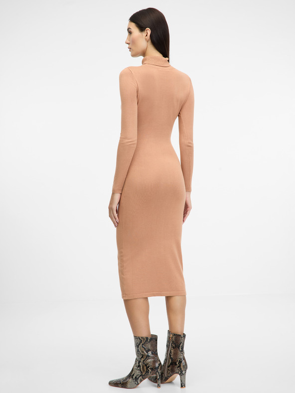 Orsay Svetlo rjava ženska midi obleka ORSAY