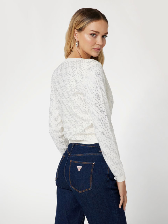 Guess Guess kremni ženski pulover