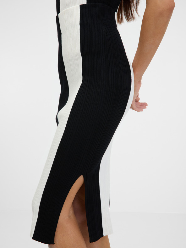 Orsay Črno-belo žensko črtasto krilo ORSAY