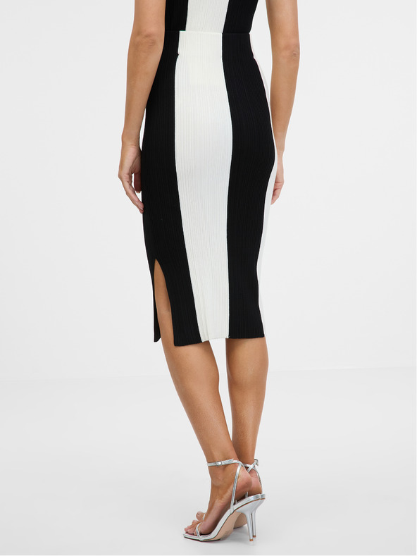 Orsay Črno-belo žensko črtasto krilo ORSAY