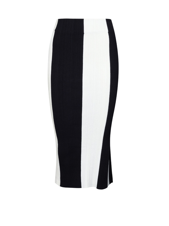 Orsay Črno-belo žensko črtasto krilo ORSAY