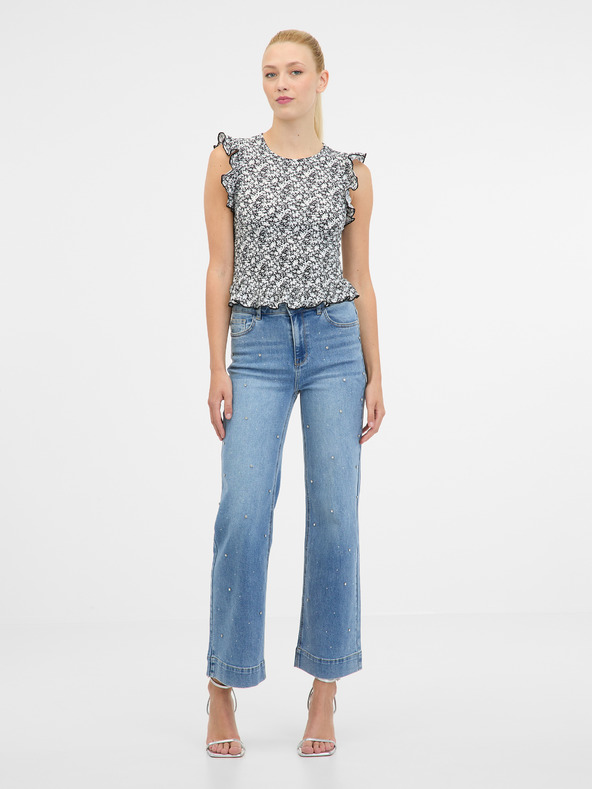 Orsay Črna ženska majica s kratkimi rokavi ORSAY