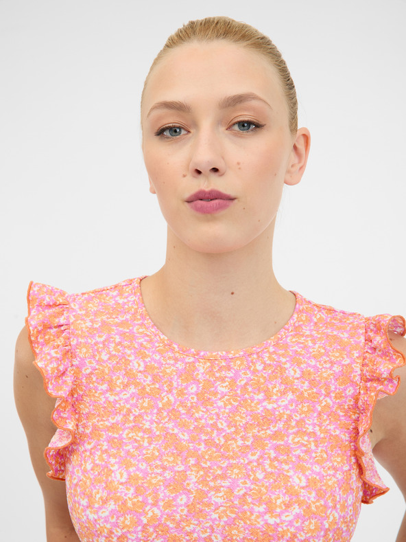 Orsay Rožnata ženska majica s kratkimi rokavi ORSAY