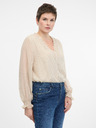 Orsay Bež ženska bluza z dolgimi rokavi ORSAY