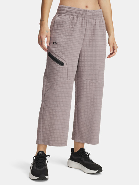 Under Armour Ženske športne hlače Under Armour Unstoppable Flc Grid Crop-GRY