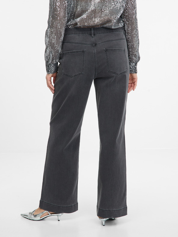 Orsay Temno sive ženske široke kavbojke ORSAY