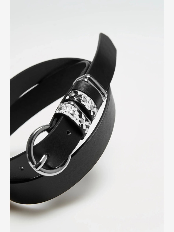 Moodo Črn ženski pas Moodo