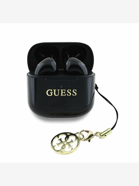 Guess Brezžične slušalke črne Guess Classic