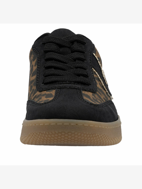 Rieker Črne in rjave ženske vzorčaste športne copate Rieker