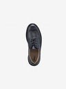 Vasky Ženski črni usnjeni pol škornji - pomlad / jesen, čevlji Vasky Brogue Low Noir