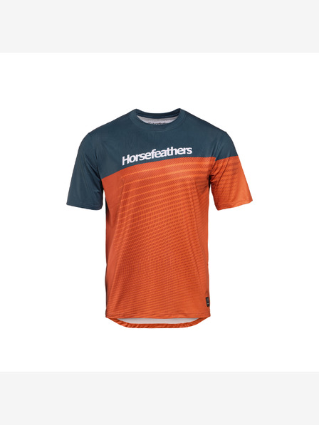 Horsefeathers Kolesarska majica Quantum - bencin/žgana oranžna HORSEFEATHERS