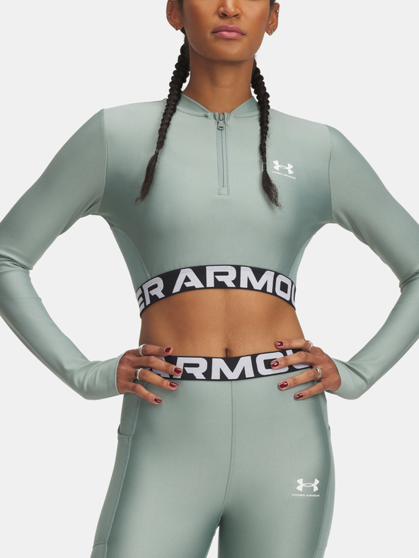 Under Armour Ženska majica Under Armour HeatGear Rib 1/4 Zip LS