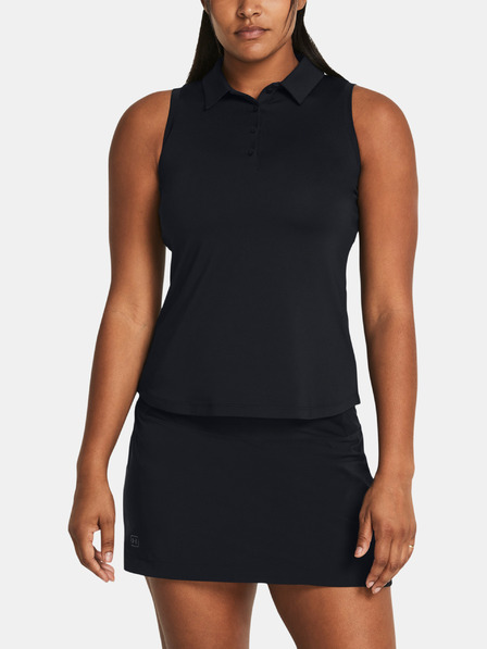 Under Armour Ženska majica brez rokavov Under Armour UA Playoff SL Polo-BLK