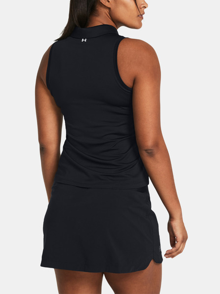 Under Armour Ženska majica brez rokavov Under Armour UA Playoff SL Polo-BLK