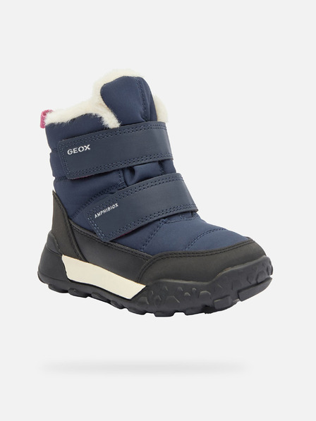 Geox Tmavmodrá dievčenská zimné topánky Geox Trekkyup B Ab