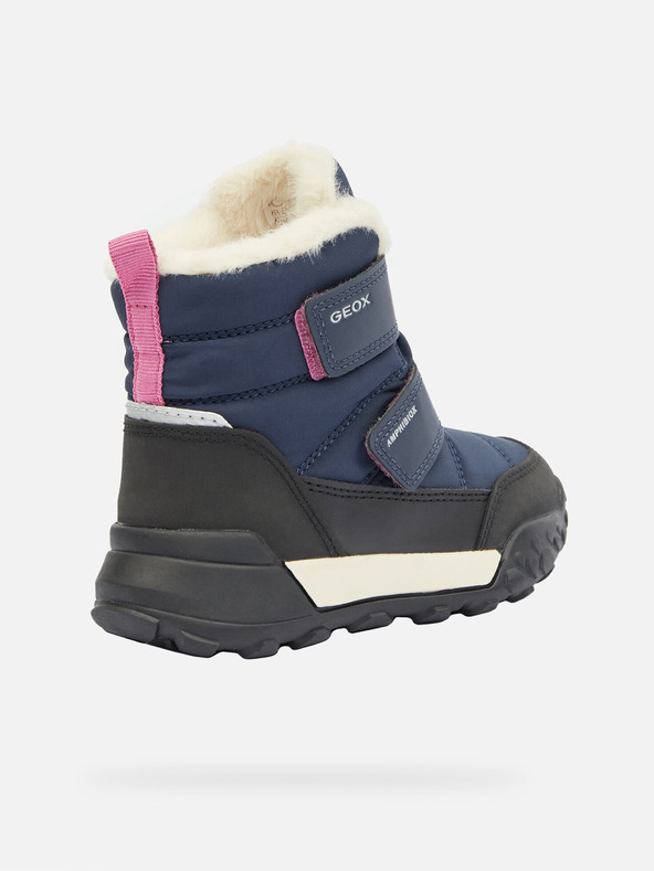 Geox Tmavmodrá dievčenská zimné topánky Geox Trekkyup B Ab