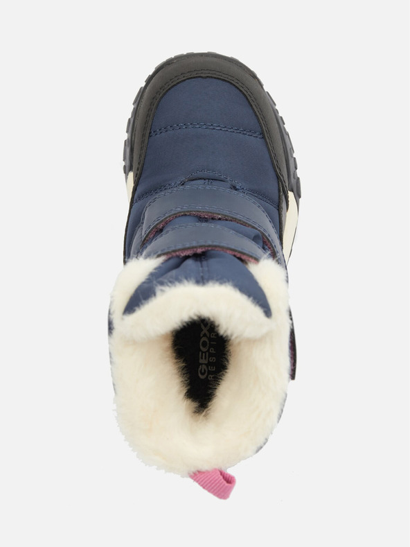 Geox Tmavmodrá dievčenská zimné topánky Geox Trekkyup B Ab