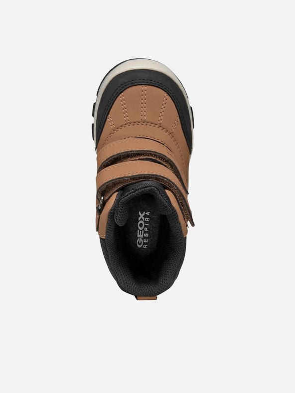 Geox Hnedá chlapčenská zimná obuv Geox Flanfil B Abx