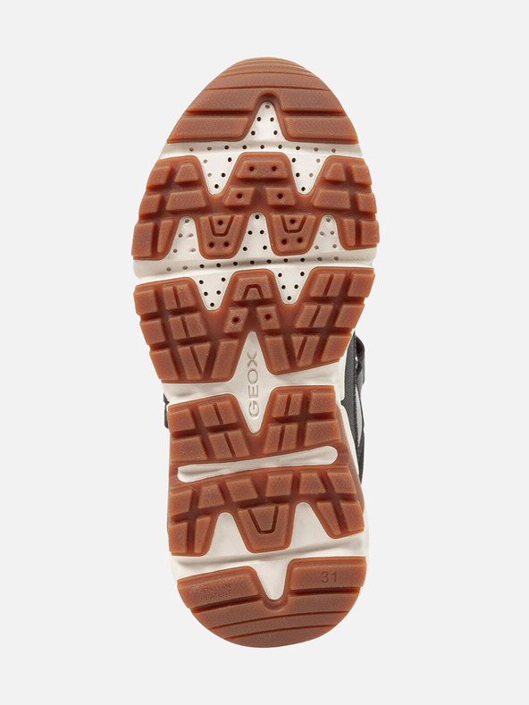 Geox Črni fantovski gležnjarji Geox Flexyper Plus