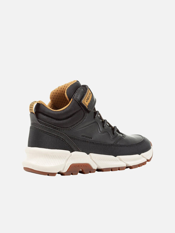 Geox Črni fantovski gležnjarji Geox Flexyper Plus