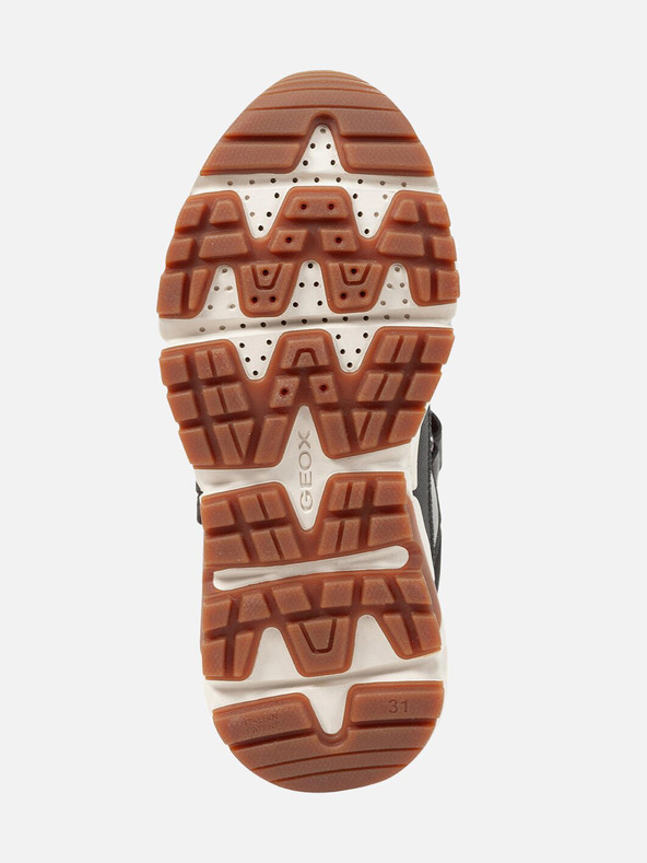 Geox Črni fantovski gležnjarji Geox Flexyper Plus