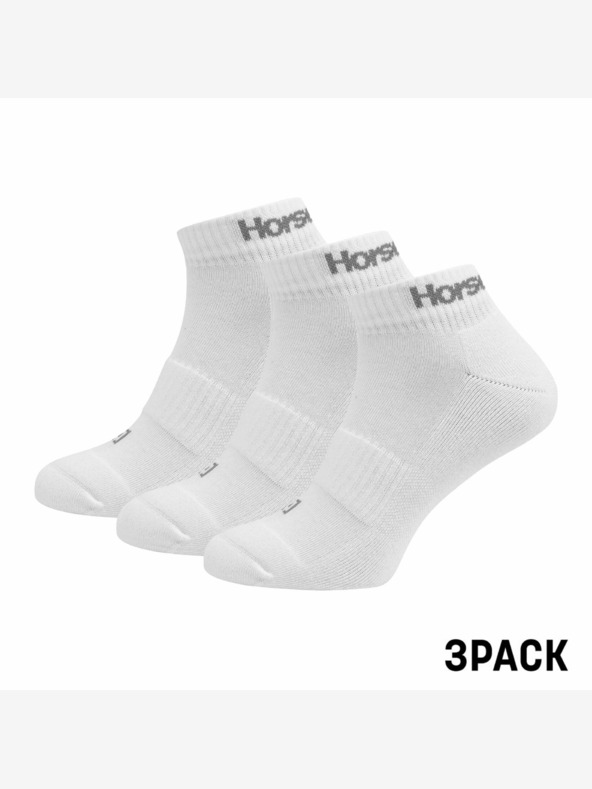 Horsefeathers Rapid Premium 3Pack nogavice - bele, velikost 8 - 10 HORSEFEATHERS