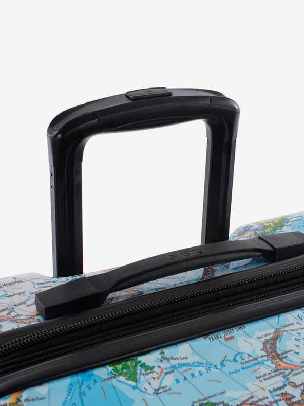 Heys Modri potovalni kovček z vzorcem Heys Journey 3G M