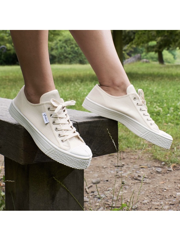 Vasky Ženske platnene superge / škornji beige Vasky Kanvasky