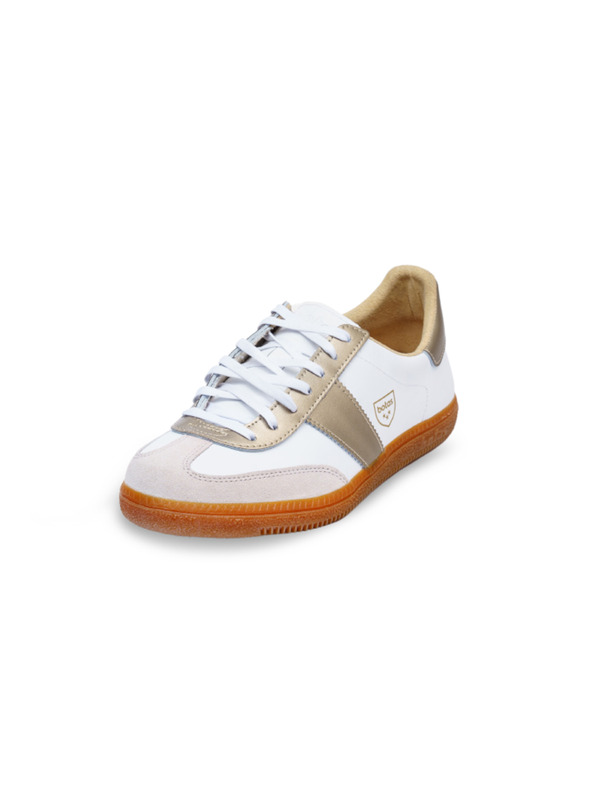 Vasky Ženske usnjene superge / škornji belo-zlate barve Botas Iconic All Stars 62