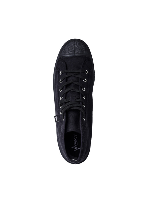 Vasky Ženske platnene gležnjarske superge / škornji črne barve Vasky Kanvasky High
