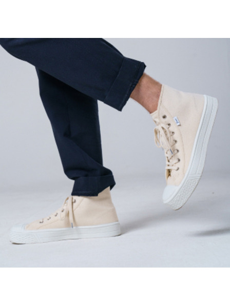 Vasky Ženski platneni gležnjarji / škornji beige Vasky Kanvasky High