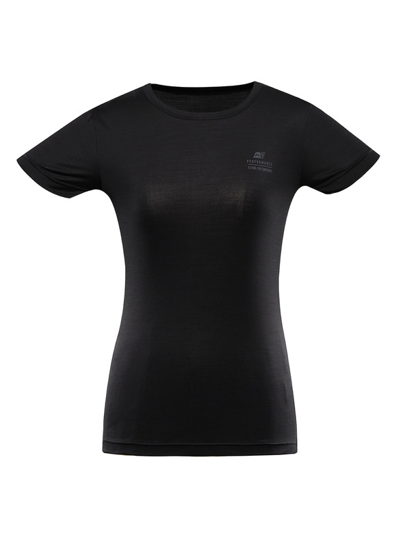 ALPINE PRO Ženska hitro sušeča se majica s hladnim sušenjem ALPINE PRO BASIKA črna