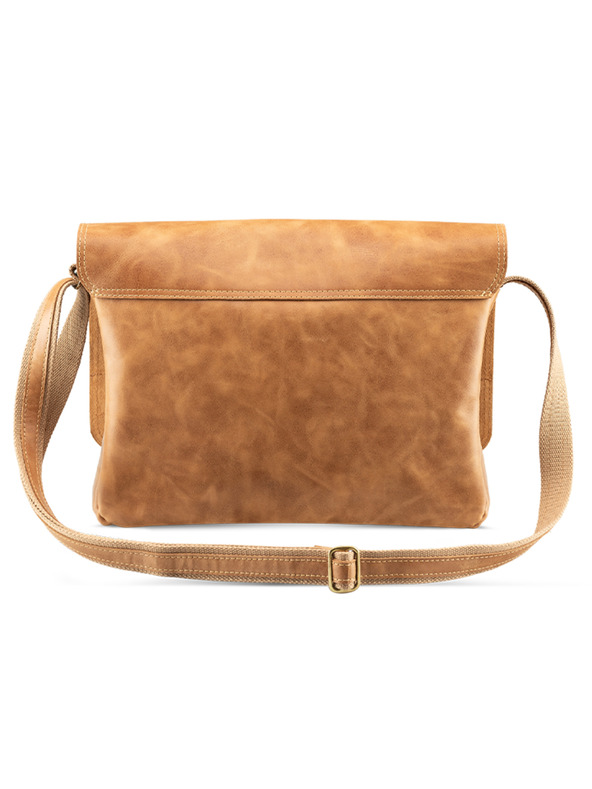 Vasky Usnjena torba svetlo rjave barve VASKY