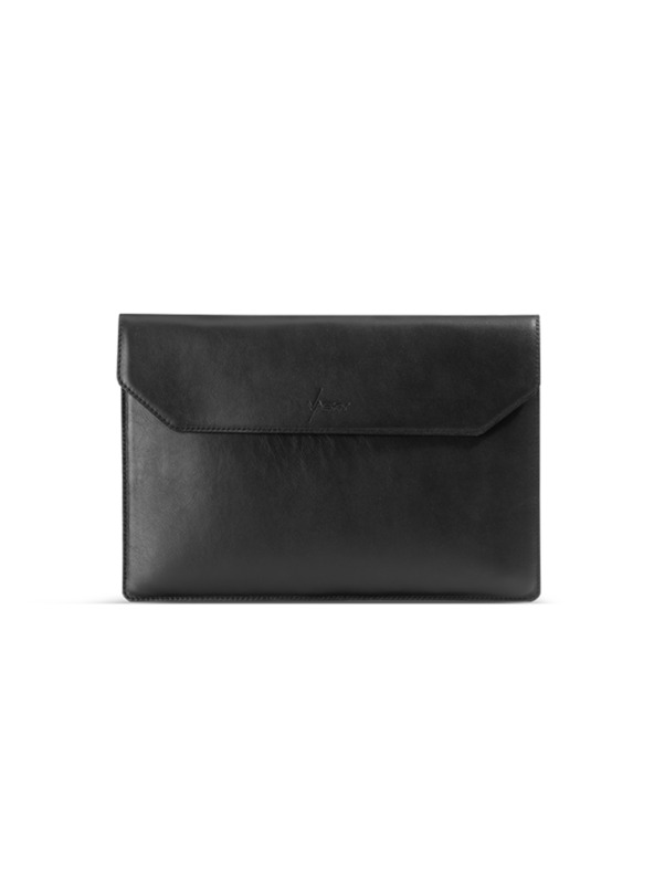 Vasky Usnjen etui za MacBook, črn VASKY