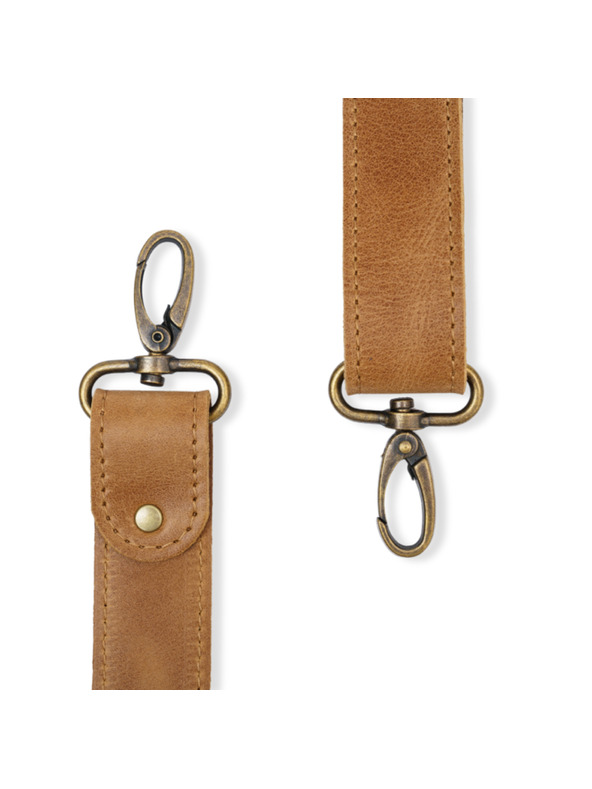 Vasky Vasky Harvey Caramel - usnjena torbica rjave barve - ženska