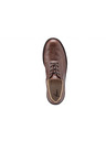 Vasky Elegantni ženski usnjeni pol škornji temno rjave barve - pomlad / jesen, čevlji Vasky Brogue Low Dark