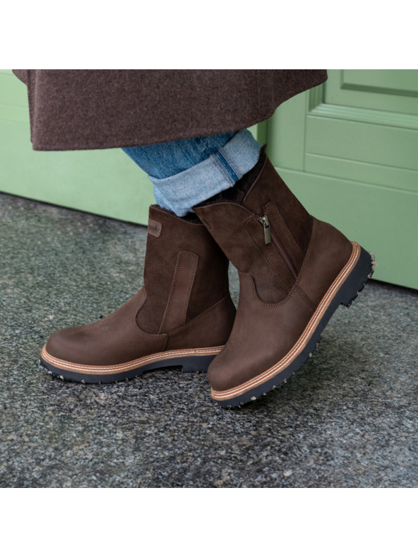 Vasky Ženske usnjene športne copate Vasky Olivia rjave barve