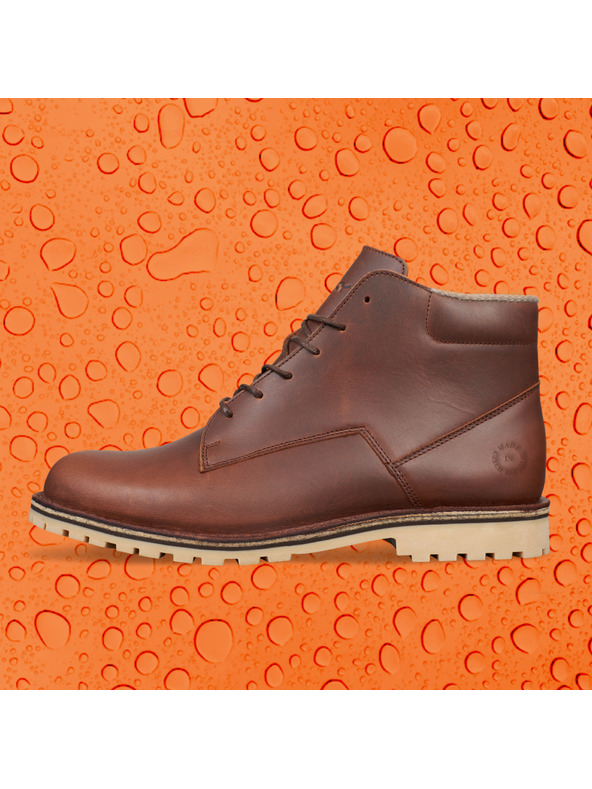 Vasky Ženski usnjeni gležnjarji rjave barve - jesenski/zimski škornji, Vasky Hillside Vodoodporna obutev