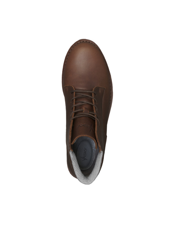 Vasky Ženski usnjeni gležnjarji rjave barve - jesenski/zimski škornji, Vasky Hillside Vodoodporna obutev