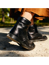 Vasky Ženski usnjeni gležnjarji črne barve - jesen/zima škornji, Vasky Lydie čevlji