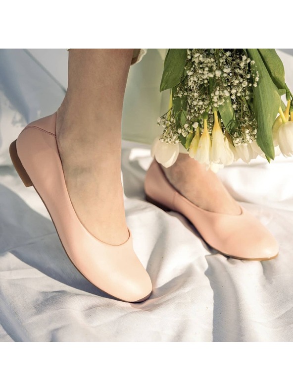 Vasky Vasky Misty Pink Usnjene balerinke roza - pomladni / jesenski čevlji češka proizvodnja iz Zlína 35 EU