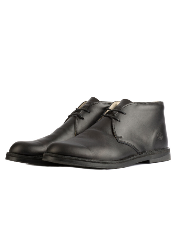 Vasky Ženski usnjeni gležnjarji črni - pomlad / jesen škornji, čevlji Vasky Desert