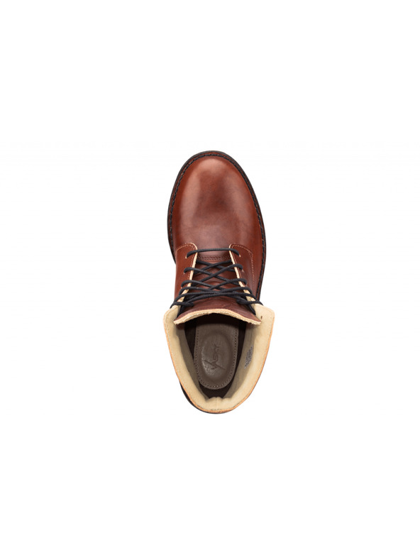 Vasky Ženski usnjeni gležnjarji temno rjave barve - jesen / zima škornji, čevlji Vasky Lydie