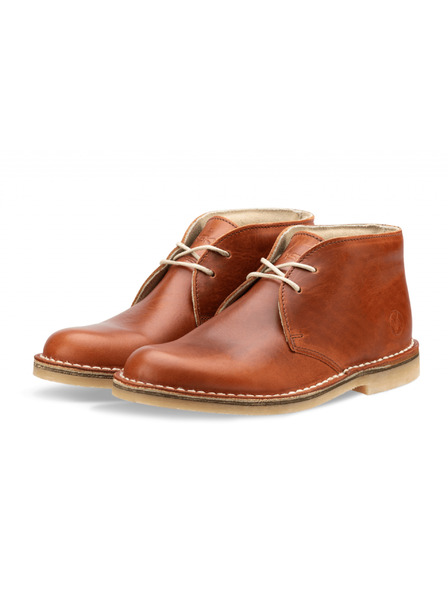 Vasky Ženski usnjeni gležnjarji rjave barve - pomlad / jesen škornji, čevlji Vasky Desert Brown