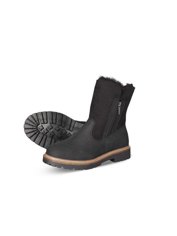 Vasky Ženske usnjene superge črne barve Vasky Olivia