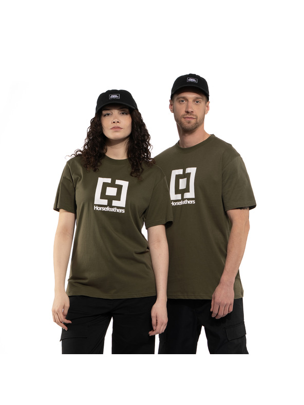 Horsefeathers Majica Base - ožgana olivna velikost L HORSEFEATHERS