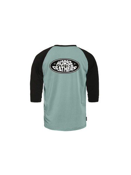 Horsefeathers Majica Dynamo Raglan - modra barva/črna HORSEFEATHERS